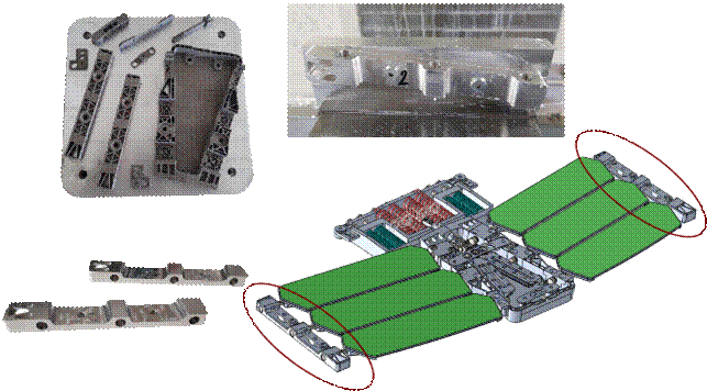 Fig. 22 ALM and CNC manufacturing of lateral supports.